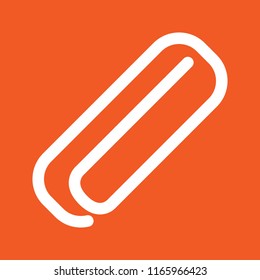 Paper clip icon, stock vector illustration, EPS10.