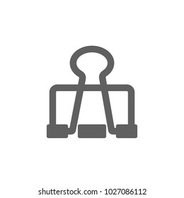 Paper clip icon in trendy flat style isolated on white background. Symbol for your web site design, logo, app, UI. Vector illustration, EPS