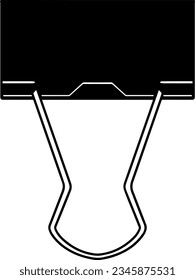Paper Clip Icon, True Black Icon
