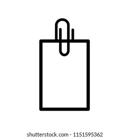paper  clip icon vector