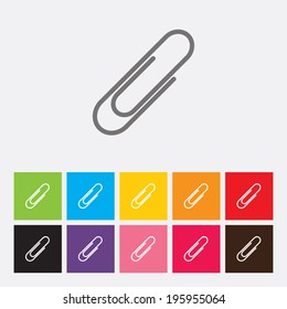 Paper Clip Icon - Vector