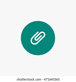 Paper clip icon vector