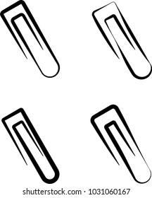 Paper Clip Icon Vector Art Illustration