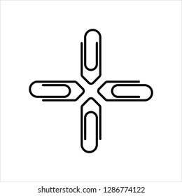 Paper Clip Icon Vector Art Illustration