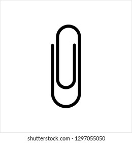 Paper Clip Icon Vector Art Illustration