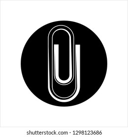 Paper Clip Icon Vector Art Illustration