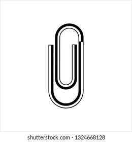 Paper Clip Icon Vector Art Illustration