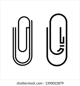 Paper Clip Icon Vector Art Illustration