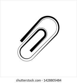 Paper Clip Icon Vector Art Illustration