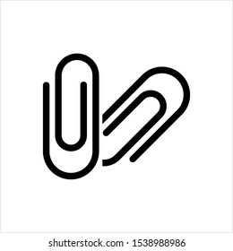 Paper Clip Icon Vector Art Illustration