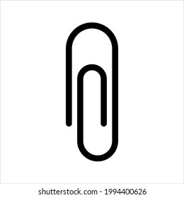 Paper Clip Icon Vector Art Illustration