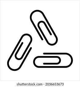 Icono de clip Icono de papel Ilustración de arte vectorial