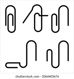 Paper Clip Icon Vector Art Illustration