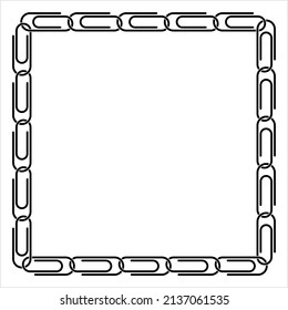 Paper Clip Icon Vector Art Illustration