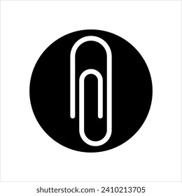 Paper Clip Icon Vector Art Illustration