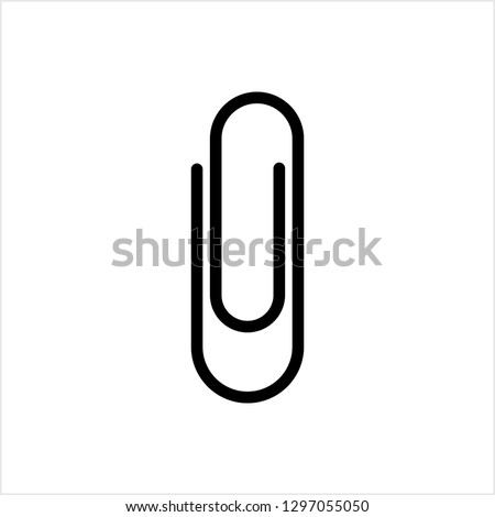 Paper Clip Icon Vector Art Illustration