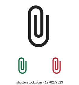 Paper Clip Icon Vector. Attach,attachment Symbol