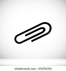 paper clip icon, vector best flat icon EPS
