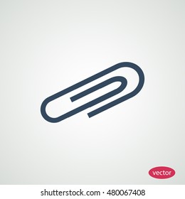 paper clip icon, vector best flat icon EPS