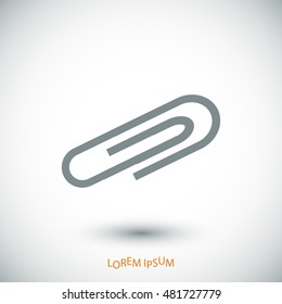 paper clip icon, vector best flat icon EPS