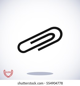 paper clip icon, vector best flat icon EPS