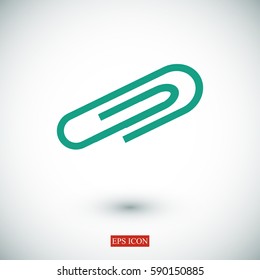 paper clip icon, vector best flat icon EPS