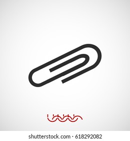 paper clip icon, vector best flat icon EPS