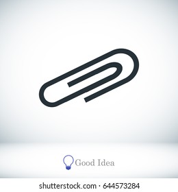 paper clip icon, vector best flat icon EPS