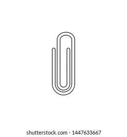 Paper Clip Icon Vector Design Symbol Illustration