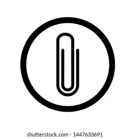 Paper Clip Icon Vector Design Symbol Illustration