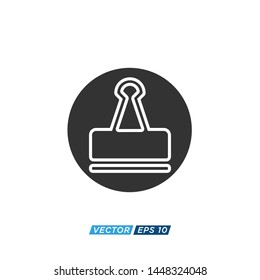 Paper Clip Icon Vector Design Illustration 