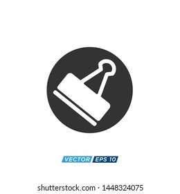 Paper Clip Icon Vector Design Illustration 