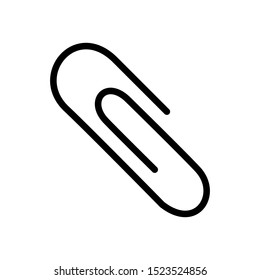 Paper clip icon vector design template