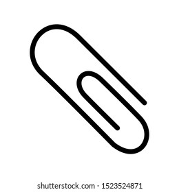 Paper clip icon vector design template