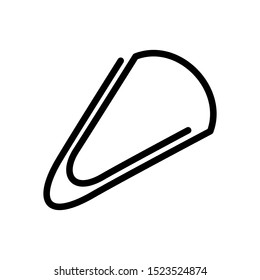 Paper clip icon vector design template