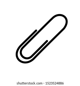 Paper clip icon vector design template