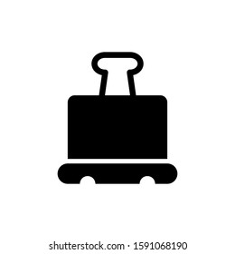 Paper clip icon vector design template