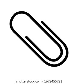 Paper clip icon vector design template ilustration