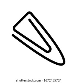 Paper clip icon vector design template ilustration