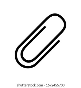 Paper clip icon vector design template ilustration