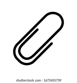 Icono de clip Ilustración de plantilla de diseño vectorial
