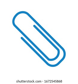 Paper clip icon vector design template ilustration