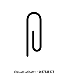 Paper clip icon vector design templates on white background