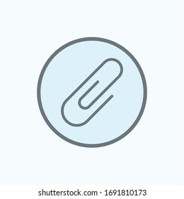 Paper clip icon vector design templates on white background