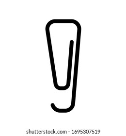 Paper clip icon vector design templates on white background