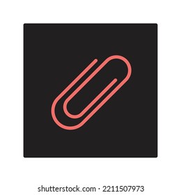 paper clip icon vector design template