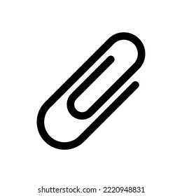 Paper clip icon vector design template