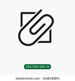 Paper Clip Icon Vector EPS10