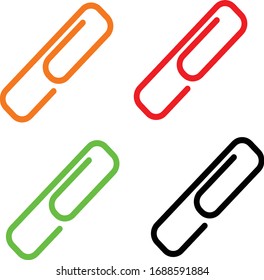 Paper clip icon vector file.