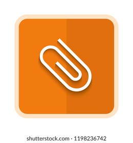 paper clip icon. vector illustration